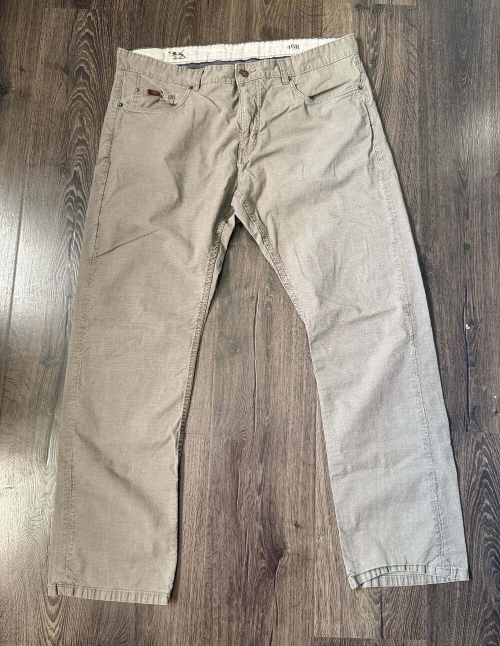 Rodd & Gunn Men’s Straight Fit Pants 40R Taupe Stretch Cotton